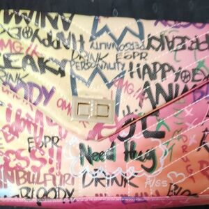 Vibrant Graffiti Women's Clutch